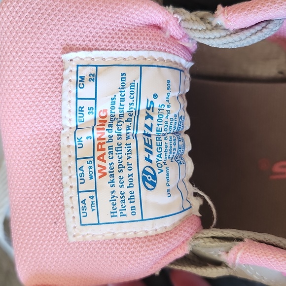 Heelys Voyager HE100715 Skate Shoe Sneaker Pink/Gray Youth Size 4 - Picture 7 of 7